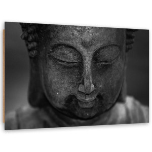 Deco Panel, Głowa zamyślonego Buddy, 1-częściowy - 120x80