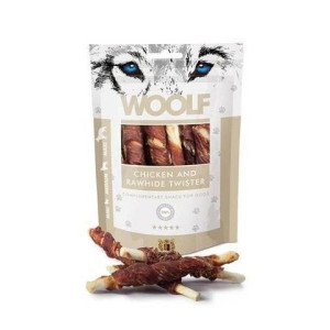 Woolf Chicken And Rawhide Twister Kurczak Przysmak Dla Psa 100 g