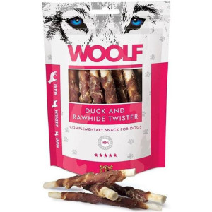 Woolf Duck And Rawhide Twister Kaczka 100 g