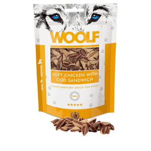 Woolf Soft Chicken With Cod Sandwich 100 g