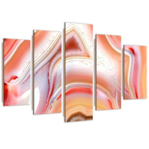 Deco Panel, Taniec pasteli, 5-częściowy - 200x100