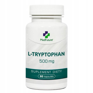 L-tryptofan ekstrakt 500 mg sen, stres depresja 60 kapsułek