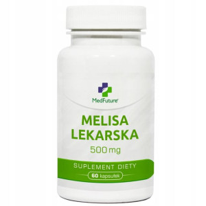 Melisa lekarska 500 mg na uspokojenie stres 60 kapsułek