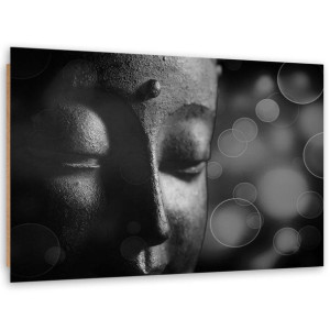 Deco Panel, Twarz Buddy i koła, 1-częściowy - 120x80