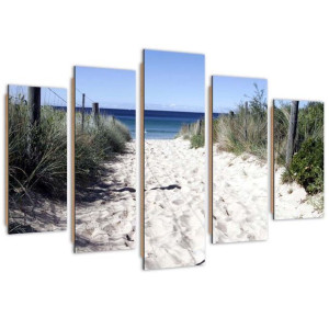 Deco Panel, Ścieżka przez wydmy, 5-częściowy - 100x70