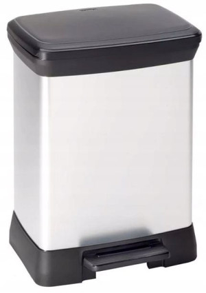 Kosz Na Śmieci Metalizowany Curver Deco Bin 30l