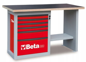 Beta Stół Warsztatowy Szafka 6 Szuflad 5900/c59cr