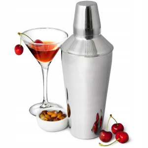 Shaker Barmański Do Drinków 750ml Szejker Srebrny