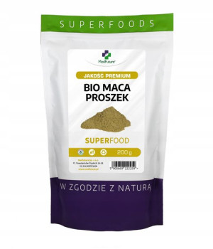 MACA korzeń sproszkowany mielony PROSZEK 200 g ekologiczna 100% maca Libido