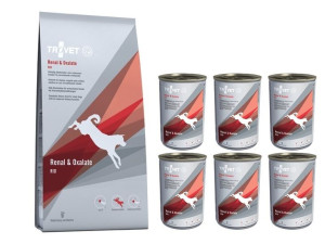 Trovet Dog RID Renal 3 kg + 6 puszek 400 g
