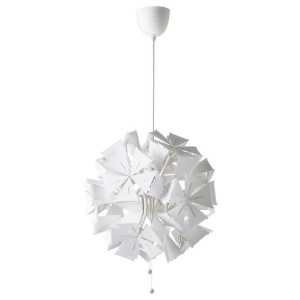 Ikea Ramsele Lampa Wisząca, Geometryczny/biały 43 Cm