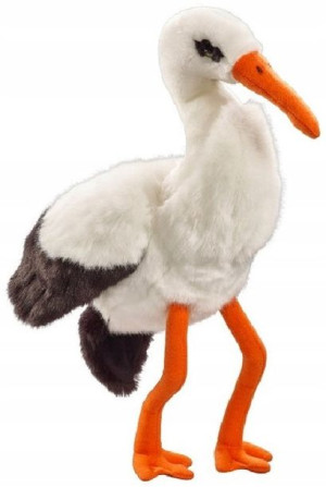 Bocian maskotka pluszowa 30cm idealnie odwzorowana