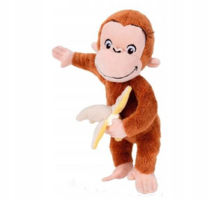Ciekawski George maskotka małpka George z bananem