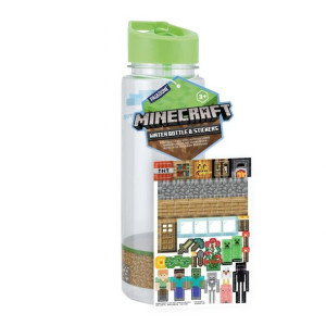 Zestaw prezentowy Minecraft : butetlka plus naklejki
