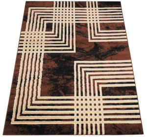Dywan nowoczesny Alfa BCF 07 brązowy 180x250