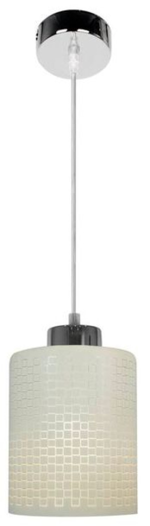 Lampa wisząca chrom/biała szkło Marcepan 31-59109