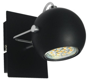 Lampa Ścienna Kinkiet Candellux Tony 91-25005 Led Gu10 Czarny Matowy