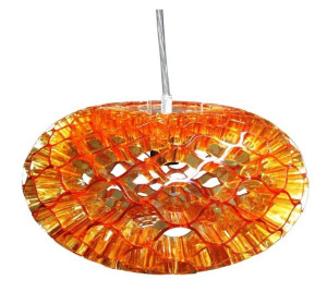 Lampa wisząca bursztyn 1xE27 38cm HONEY 31-49646
