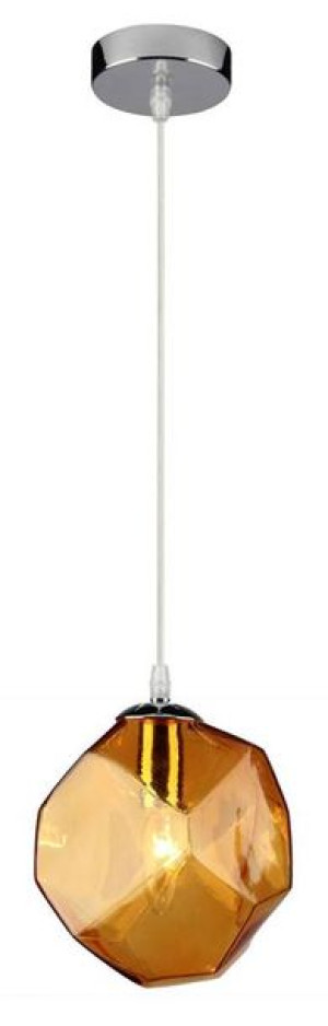 Lampa Sufitowa Wisząca Candellux Jewel 31-42934 E14 Klosz Żółty