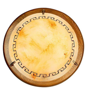 Lampa sufitowa plafon 1X60W E27 brąz ALABASTER 13-31061