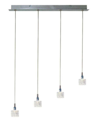 Lampa sufitowa 4xG9 34-05946 RUBIK ZWIS CHROM+KRYSZTAŁ