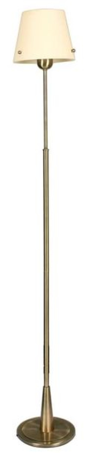 Lampa podłogowa patynowa abażur beżowy szklany Tango Candellux 51-63574
