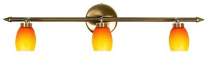Lampa sufitowa 3xG9 59cm pomarańcz OLIVIA 93-81073 listwa patyna