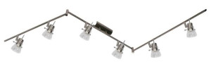 Lampa sufitowa Candellux 96-83855 Sophia listwa 6X40W G9 matowy nikiel