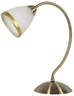 Lampka stołowa patynowa/biała Sofia 41-96718