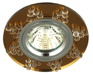 Oprawa stropowa szklana okrągła siena MR16 50W SS-19 Candellux 2250185