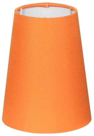 Abażur pomarańczowy stożek 15x12,5cm E14 tkanina/PCV Cone Candellux 77-1052