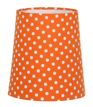 Abażur do lampki Colina E14 stal/tkanina pomarańczowy 77-20147