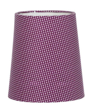 Abażur do lampki fioletowy w kropki E14 Parilla 77-20109