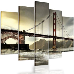 OBRAZ 5 części DO BIURA Most Golden Gate 150x100