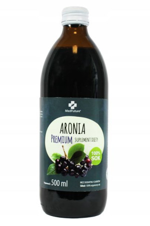 Sok z aronii 100% naturalny Bez cukrów 500 ml