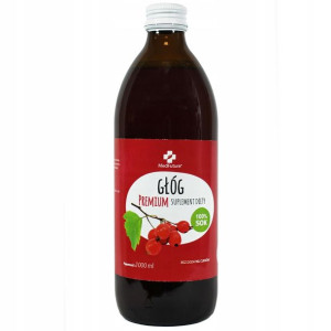 Sok z głogu 100% naturalny Bez cukrów 1000ml