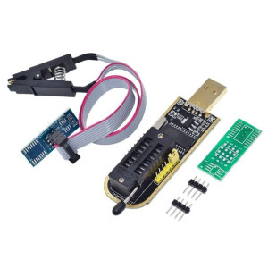 Programator USB CH341A SPI Flash EEPROM + klips