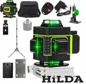 16-liniowa Poziomica Laserowa Hilda + Statyw 2m