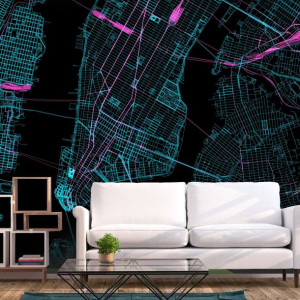 Fototapeta - Błękitny Manhattan [Rozmiar: 400X280]