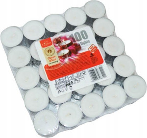 Podgrzewacze Tealight Świeczki Bezzapachowe 100Szt