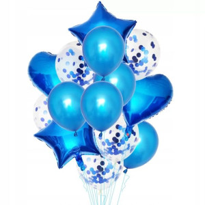 Balony Imprezowe Dekoracyjne Mix Zestaw 14 Szt