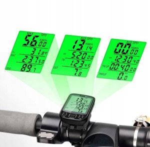 Licznik Rowerowy Wodoodporny 25 Funkcji Lcd