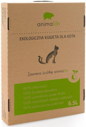 Kuweta dla kota psa jednorazowa Biodegradowalna - podłoże 6,5 L - Animalife