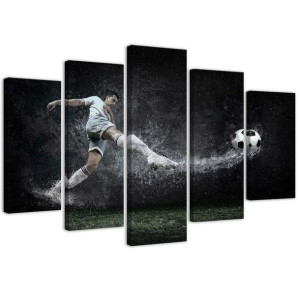 OBRAZ 5 części Piłka Nożna Sport Stadion 150x100