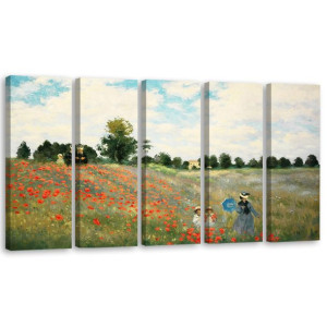 OBRAZ REPRODUKCJA Pole Maków C.Monet 150x60