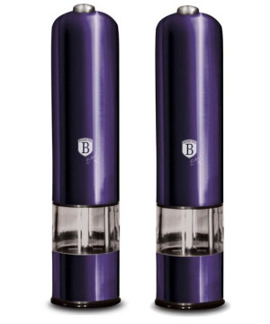 Zestaw 2 Młynków Elektr.ch Do Pieprzu I Soli Berlinger Haus Purple Bh-9289