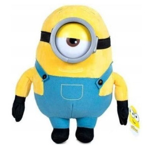 Minionek STUART 27cm pluszak z goglami plastikowym