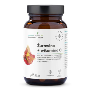 Żurawina 800 mg + Witamina C 200 mg (60 kaps.)