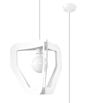 Lampa wisząca TRES biała, E27