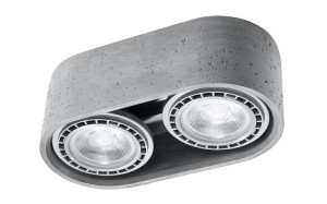 Plafon BASIC 2 beton, GU10